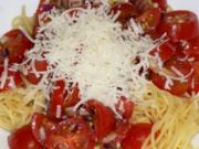 Spaghetti Tomatensalat - Rezept