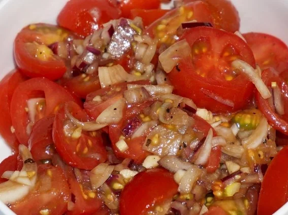Spaghetti Tomatensalat - Rezept - Bild Nr. 2