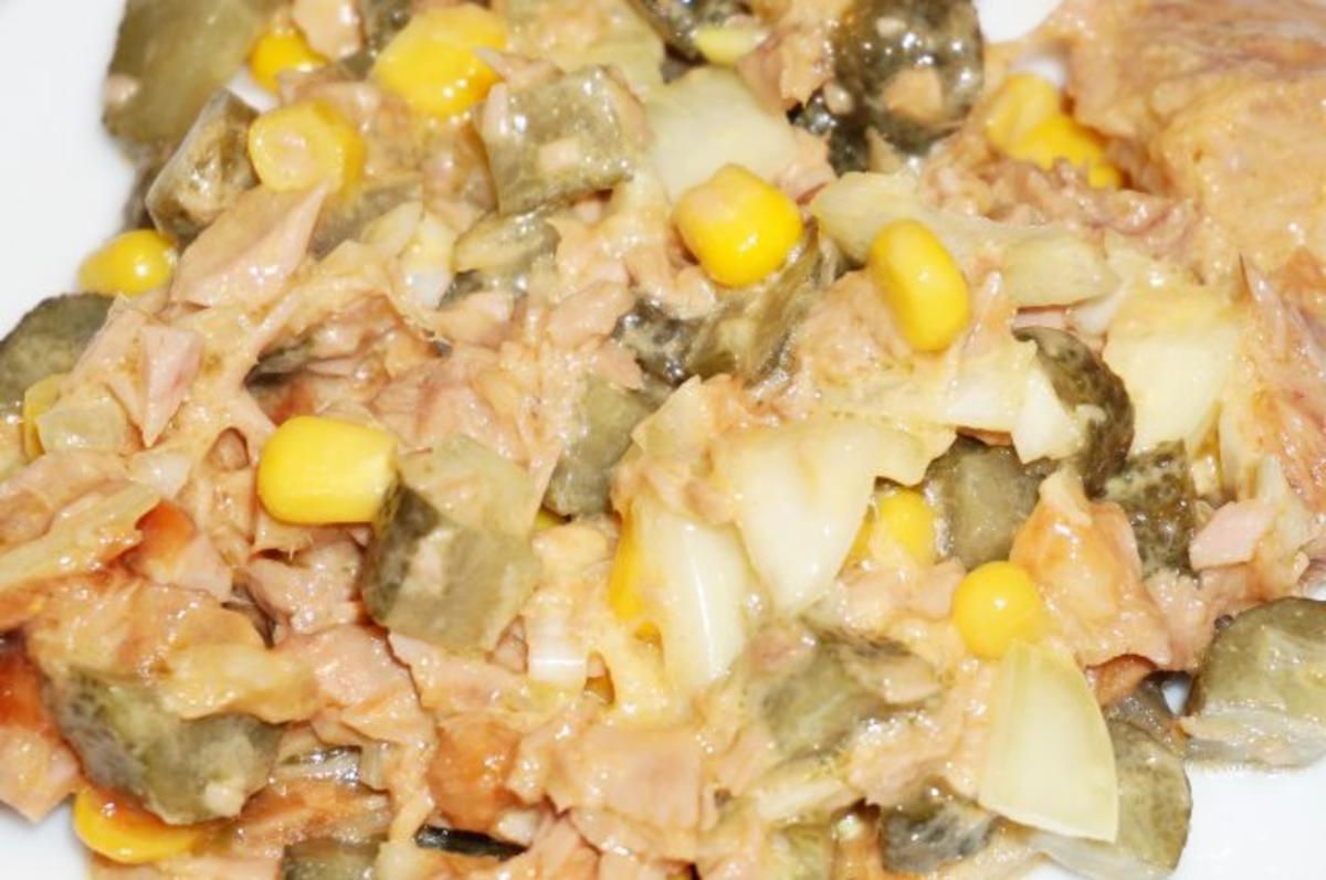 Schneller Thunfischsalat + Mayonnaise - Rezept
