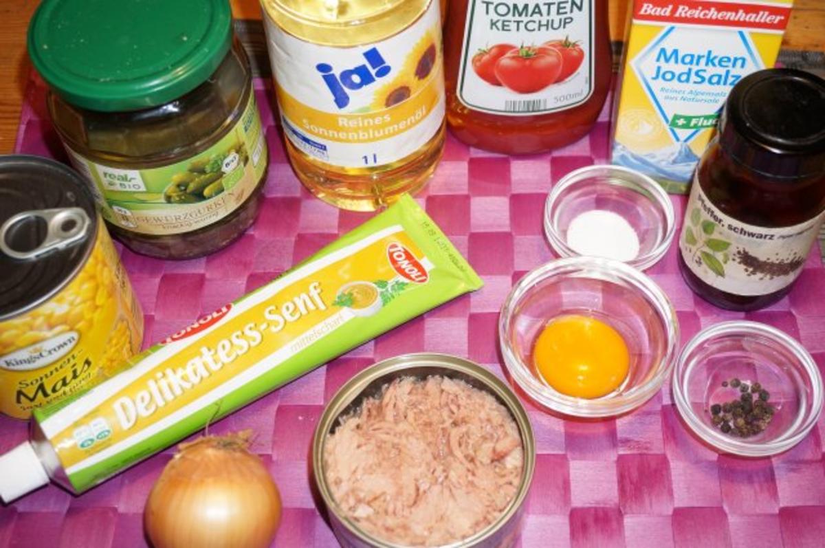 Schneller Thunfischsalat + Mayonnaise - Rezept - Bild Nr. 2