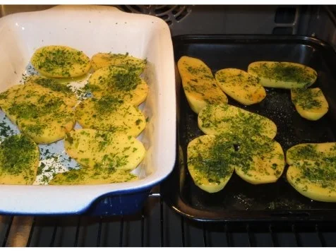 Rezept: naturgebratene Hähnchenschnitzel an Backkartoffeln mit Knobi-Dip Bild Nr. 5 naturgebratene Hähnchenschnitzel an Backkartoffeln mit Knobi-Dip - Rezept - Bild Nr. 5