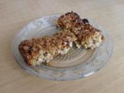 Erdnuss-Rosinen-Riegel - Rezept