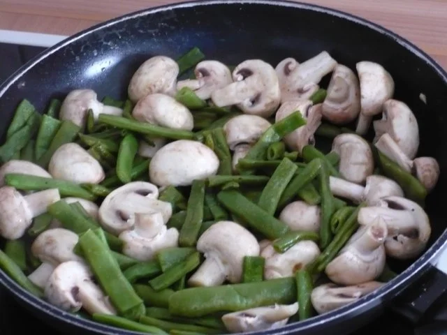 Zitronenbohnen mit Champignons - Rezept - Bild Nr. 2
