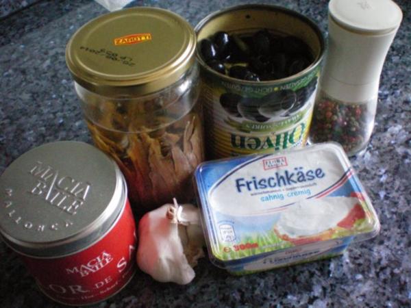 Dip: Anchovis Olivendip mit Bärlauch - schnell &amp; einfach - von Sunnywhity