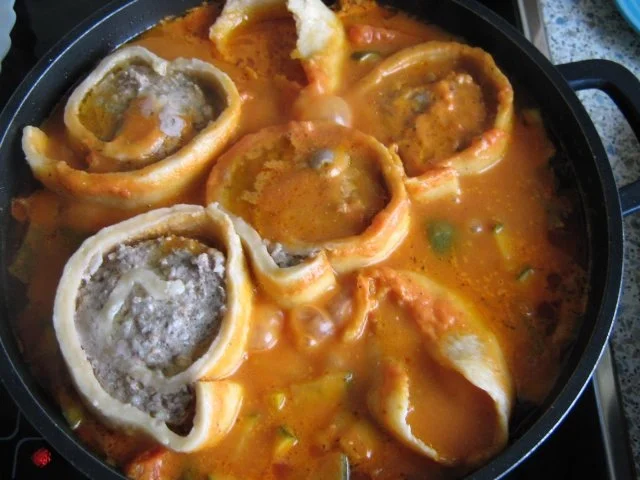 Hackrosen im Gemüsebett - Rezept - Bild Nr. 5