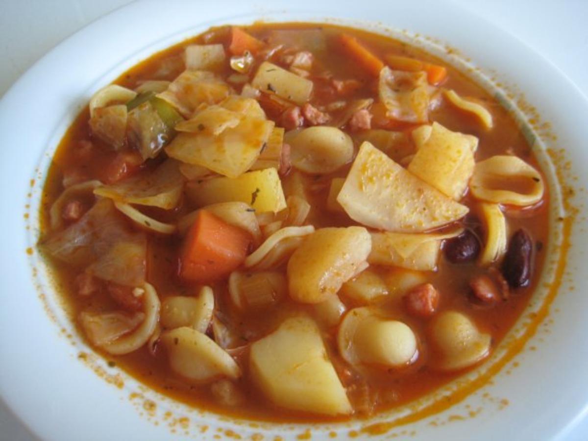 Minestrone Suppe - Rezept
