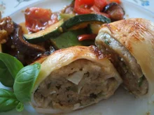 Fisch: Tintenfisch mit Kräuter(Bärlauch)Füllung - Rezept