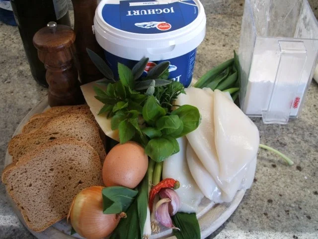 Fisch: Tintenfisch mit Kräuter(Bärlauch)Füllung - Rezept - Bild Nr. 2