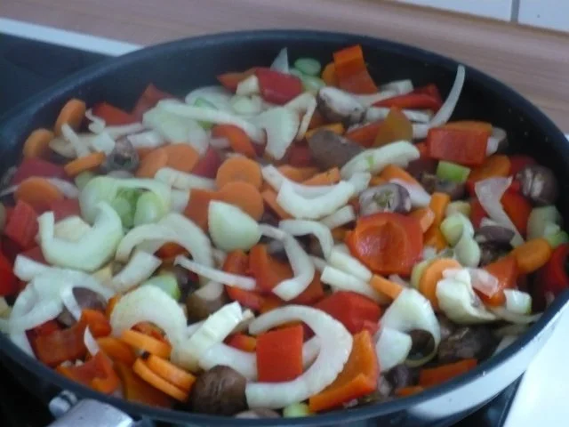 Rezept: Hähnchengeschnetzeltes aus dem Wok Bild Nr. 7 Hähnchengeschnetzeltes aus dem Wok - Rezept - Bild Nr. 7