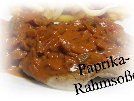 Rezept: Sisserl's ~ * Paprika-Rahmsoße * Sisserl's ~ * Paprika-Rahmsoße * - Rezept