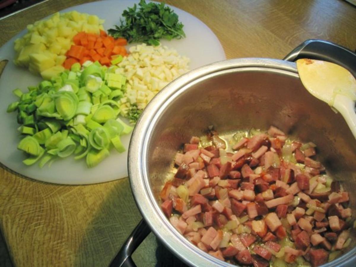 Kartoffelsuppe mit Kasseler und Lauch - Rezept - Bild Nr. 5