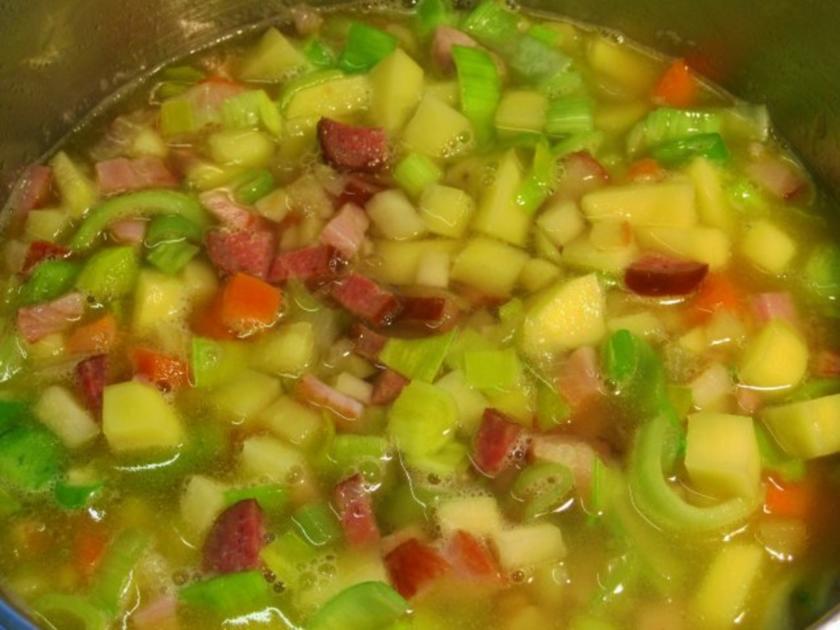 Kartoffelsuppe mit Kasseler und Lauch - einfach - von mimi