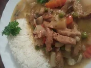 Hühnerfrikassee mit Basmatireis - Rezept