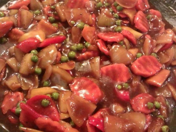 Rezept: Gemüse Süß-Sauer mit Mie-Nudeln Bild Nr. 4 Gemüse Süß-Sauer mit Mie-Nudeln - Rezept - Bild Nr. 4