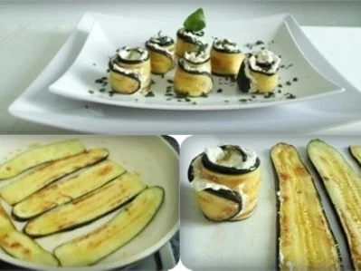 Party  Zucchiniröllchen mit Frischkäse gefüllt - Rezept - Bild Nr. 16