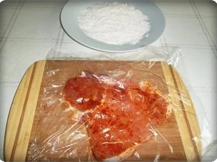 Rezept: Schweinekotelett mit Kartoffelbällchen und Paprikasalat Bild Nr. 8 Schweinekotelett mit Kartoffelbällchen und Paprikasalat - Rezept - Bild Nr. 8