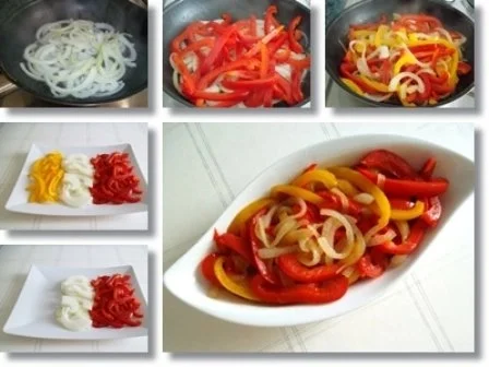 Rezept: Bunter Paprikasalat mit Zwiebeln Bild Nr. 2 Bunter Paprikasalat mit Zwiebeln - Rezept - Bild Nr. 2