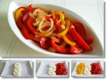 Rezept: Bunter Paprikasalat mit Zwiebeln Bild Nr. 10 Bunter Paprikasalat mit Zwiebeln - Rezept - Bild Nr. 10