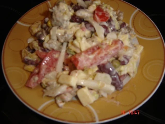 Rezept: Heimi`s Maxikanischer Schichtsalat Heimi`s Maxikanischer Schichtsalat - Rezept