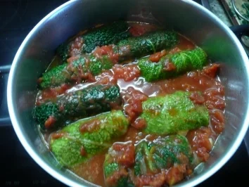 Wirsingröllchen - Rezept