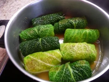 Wirsingröllchen - Rezept
