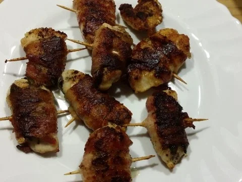 Hähnchenbrust in Bacon - Rezept