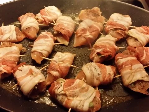 Hähnchenbrust in Bacon - Rezept - Bild Nr. 8