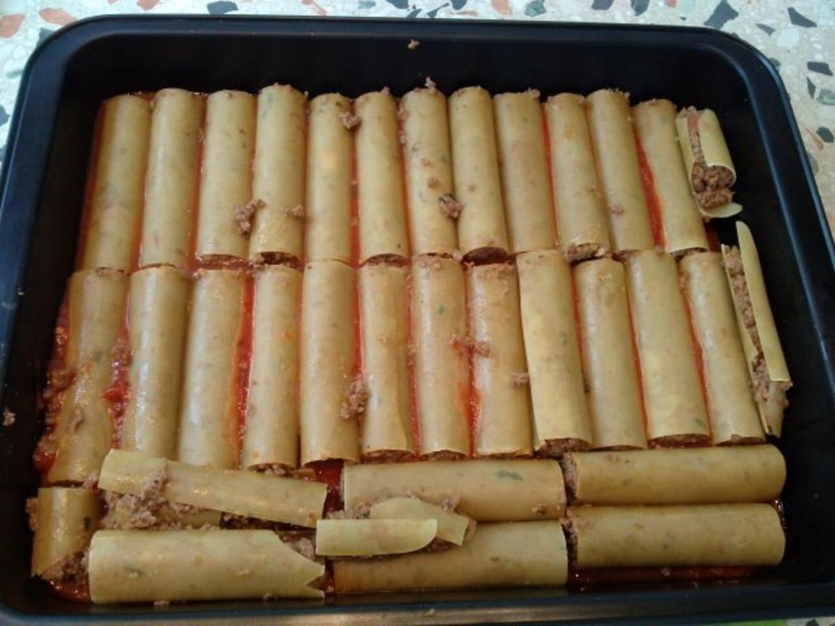 Cannelloni mit Hackfleischfüllung - einfach - 171 kcal/100g