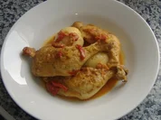 Maispoulardenkeulen in  Paprikasauce - Rezept