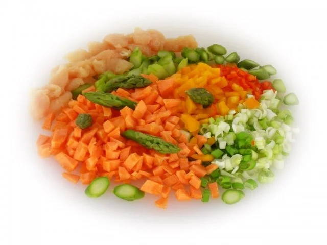 Rezept: Überbackene Spaghetti-Nester mit Spargel, Bärlauch, Hühnerfleisch.. Bild Nr. 3 Überbackene Spaghetti-Nester mit Spargel, Bärlauch, Hühnerfleisch.. - Rezept - Bild Nr. 3