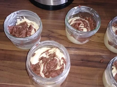 Marmor-Kuchen im Glas - Rezept