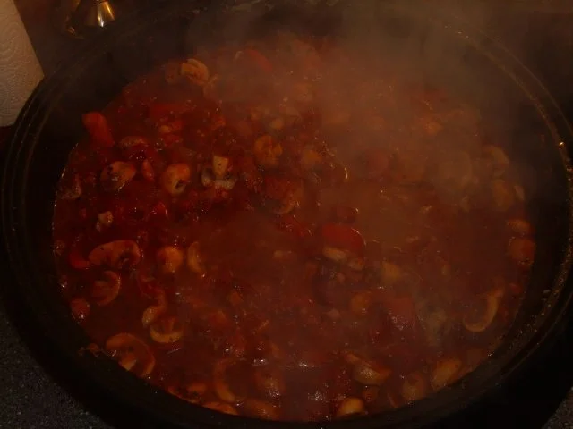 Rezept: Nudeln mit Pilzen in Tomaten-Feta Creme Bild Nr. 3 Nudeln mit Pilzen in Tomaten-Feta Creme - Rezept - Bild Nr. 3