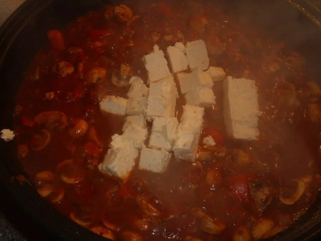 Rezept: Nudeln mit Pilzen in Tomaten-Feta Creme Bild Nr. 4 Nudeln mit Pilzen in Tomaten-Feta Creme - Rezept - Bild Nr. 4