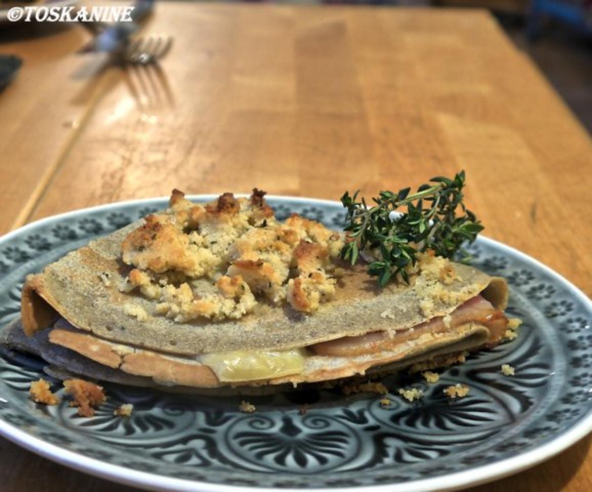 Buchweizencrepes "Cordon Bleu" mit Thymian-Bröseln - Rezept - Bild Nr. 15