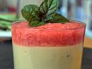 Tonka-Pudding mit Rhabarber-Kompott - Rezept