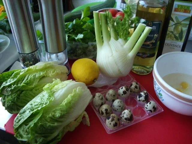 Pochierte Wachteleier  - auf gebratener Lyoner - Rezept - Bild Nr. 2