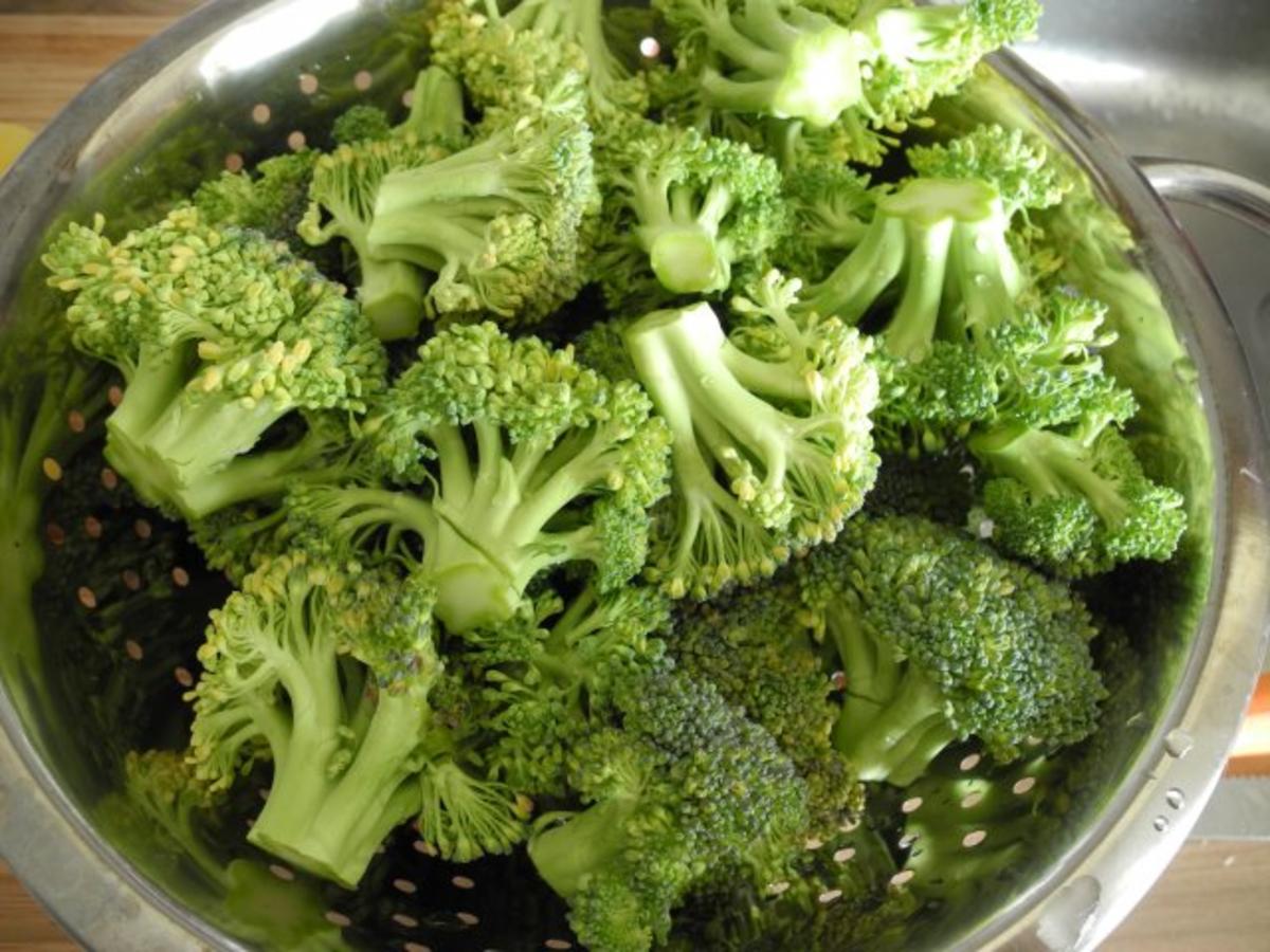 Vegan : Kartoffel - Broccoli - Stampf mit gebratenen Grünkern - Nuss - Bratlingstreifen - Rezept - Bild Nr. 4