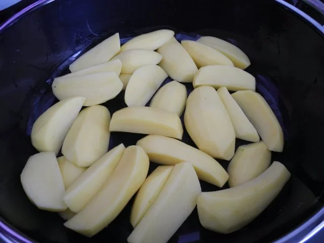 Vegan : Kartoffel - Broccoli - Stampf mit gebratenen Grünkern - Nuss - Bratlingstreifen - Rezept - Bild Nr. 6