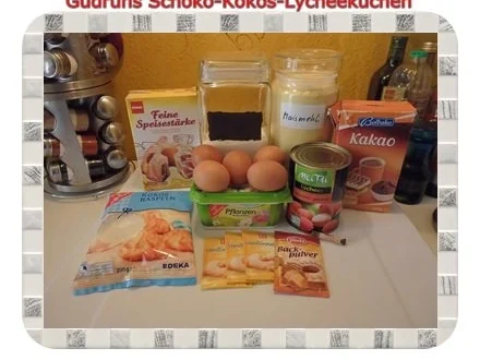 Rezept: Kuchen: Schoko-Kokos-Lycheekuchen Bild Nr. 2 Kuchen: Schoko-Kokos-Lycheekuchen - Rezept - Bild Nr. 2