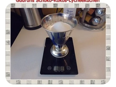 Rezept: Kuchen: Schoko-Kokos-Lycheekuchen Bild Nr. 3 Kuchen: Schoko-Kokos-Lycheekuchen - Rezept - Bild Nr. 3