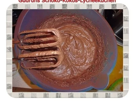 Rezept: Kuchen: Schoko-Kokos-Lycheekuchen Bild Nr. 5 Kuchen: Schoko-Kokos-Lycheekuchen - Rezept - Bild Nr. 5
