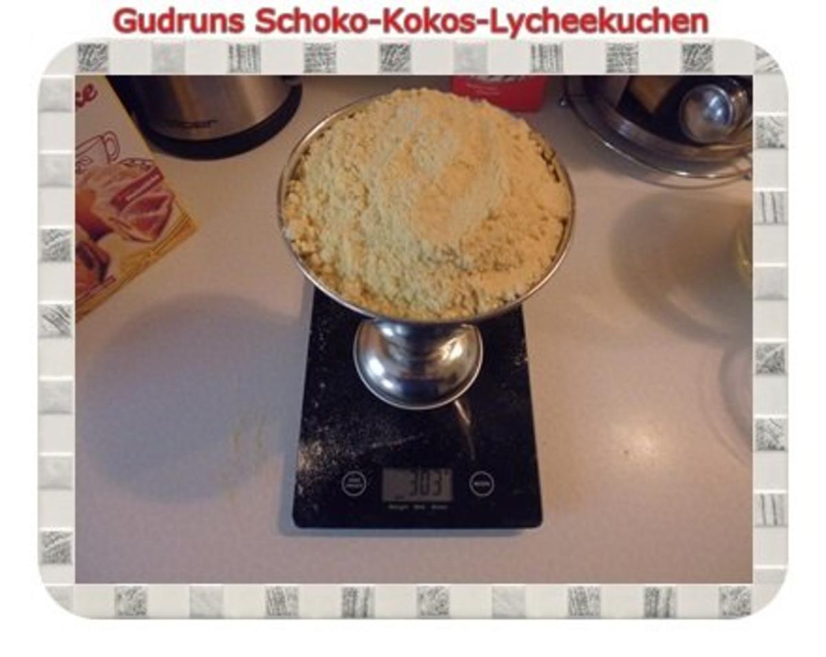 Kuchen: Schoko-Kokos-Lycheekuchen - Rezept - Bild Nr. 6