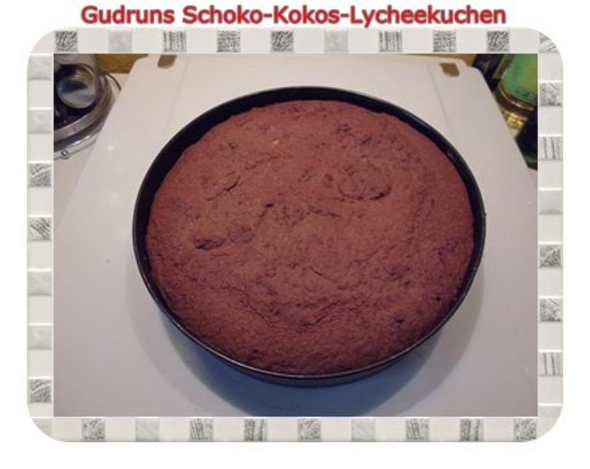 Kuchen: Schoko-Kokos-Lycheekuchen - Rezept - Bild Nr. 11