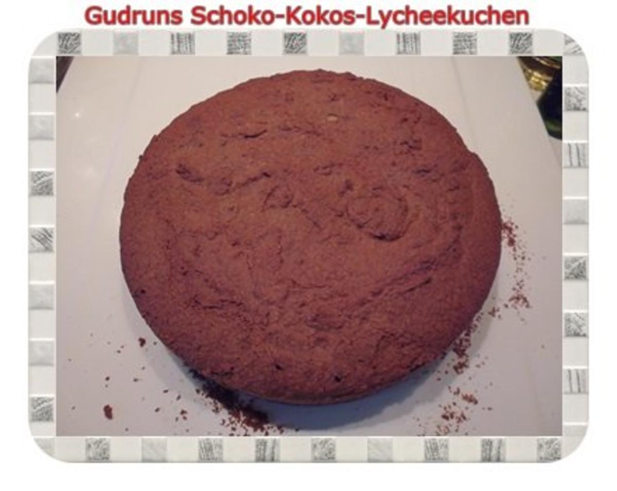 Kuchen: Schoko-Kokos-Lycheekuchen - Rezept - Bild Nr. 12