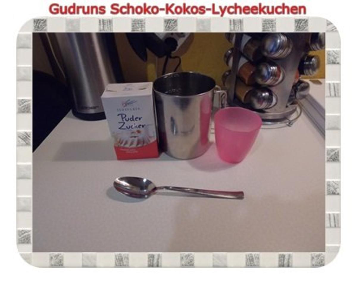 Kuchen: Schoko-Kokos-Lycheekuchen - Rezept - Bild Nr. 13