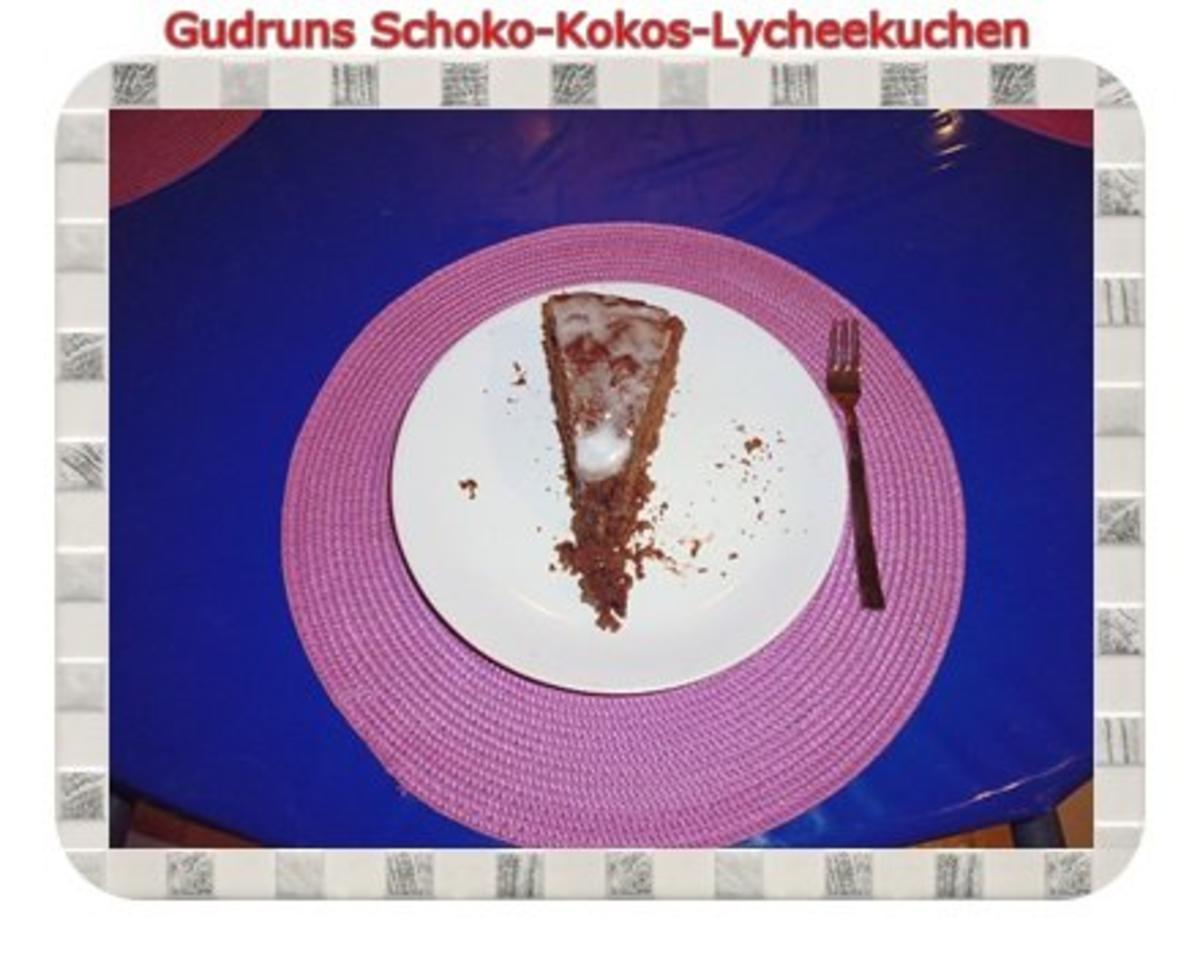 Kuchen: Schoko-Kokos-Lycheekuchen - Rezept - Bild Nr. 16