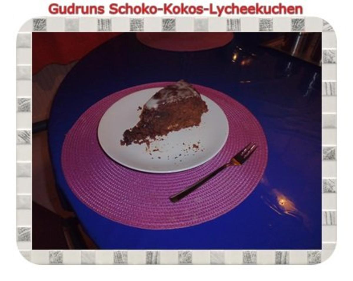 Kuchen: Schoko-Kokos-Lycheekuchen - Rezept - Bild Nr. 17