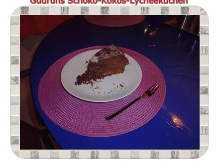 Rezept: Kuchen: Schoko-Kokos-Lycheekuchen Bild Nr. 17 Kuchen: Schoko-Kokos-Lycheekuchen - Rezept - Bild Nr. 17