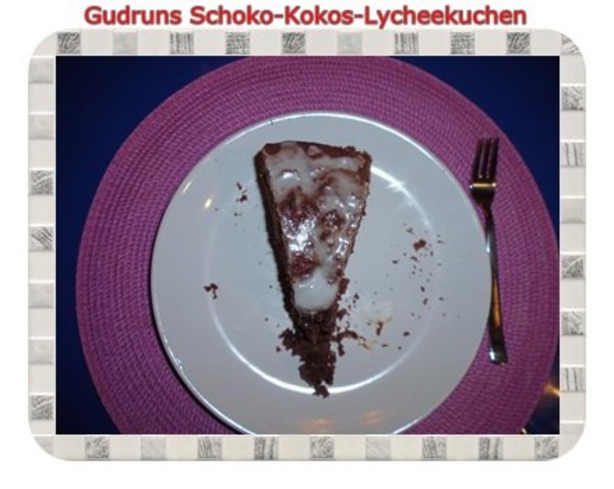 Kuchen: Schoko-Kokos-Lycheekuchen - Rezept - Bild Nr. 19