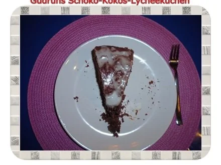 Rezept: Kuchen: Schoko-Kokos-Lycheekuchen Bild Nr. 19 Kuchen: Schoko-Kokos-Lycheekuchen - Rezept - Bild Nr. 19